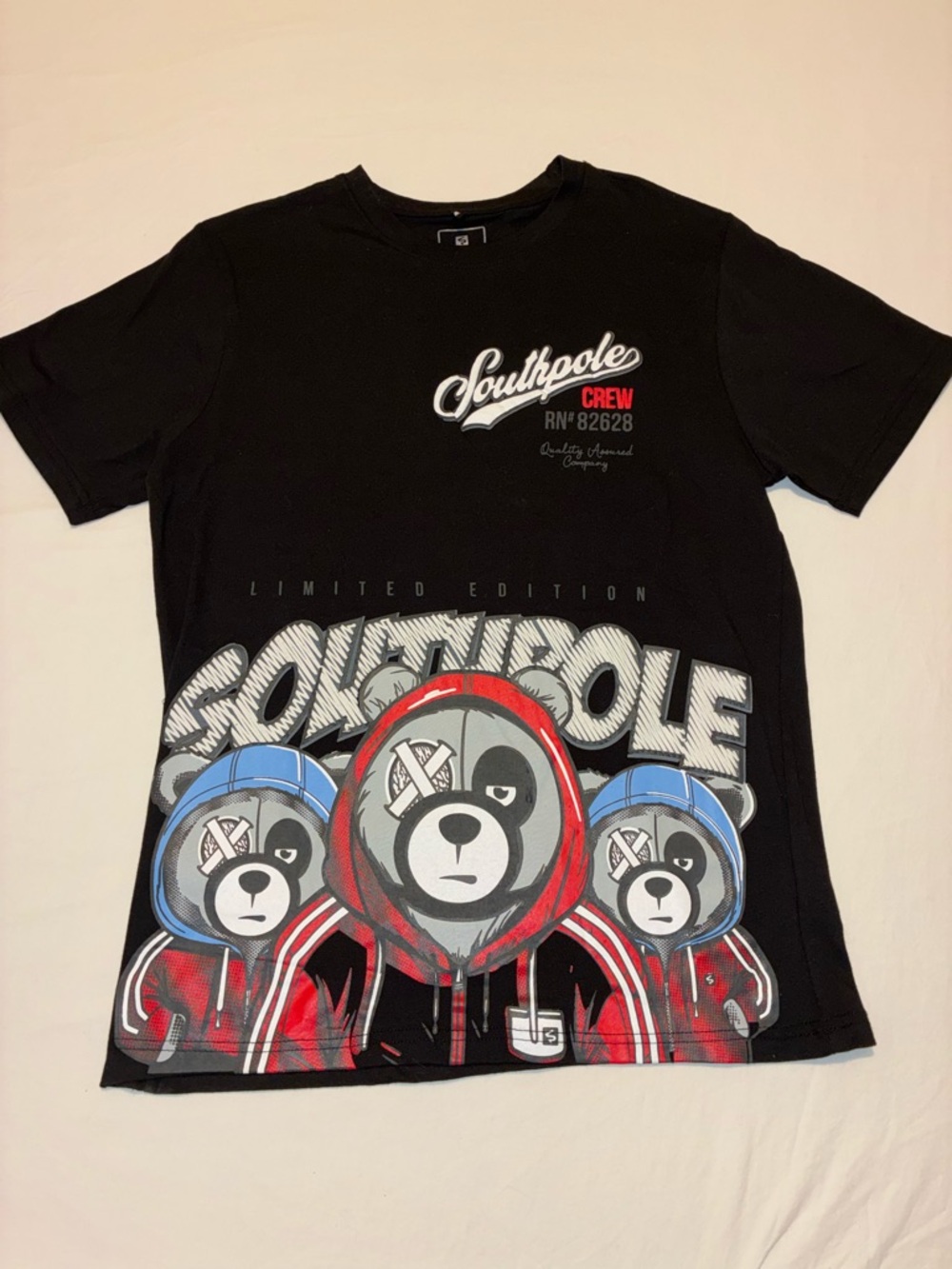 Southpole Black Graphic Tee